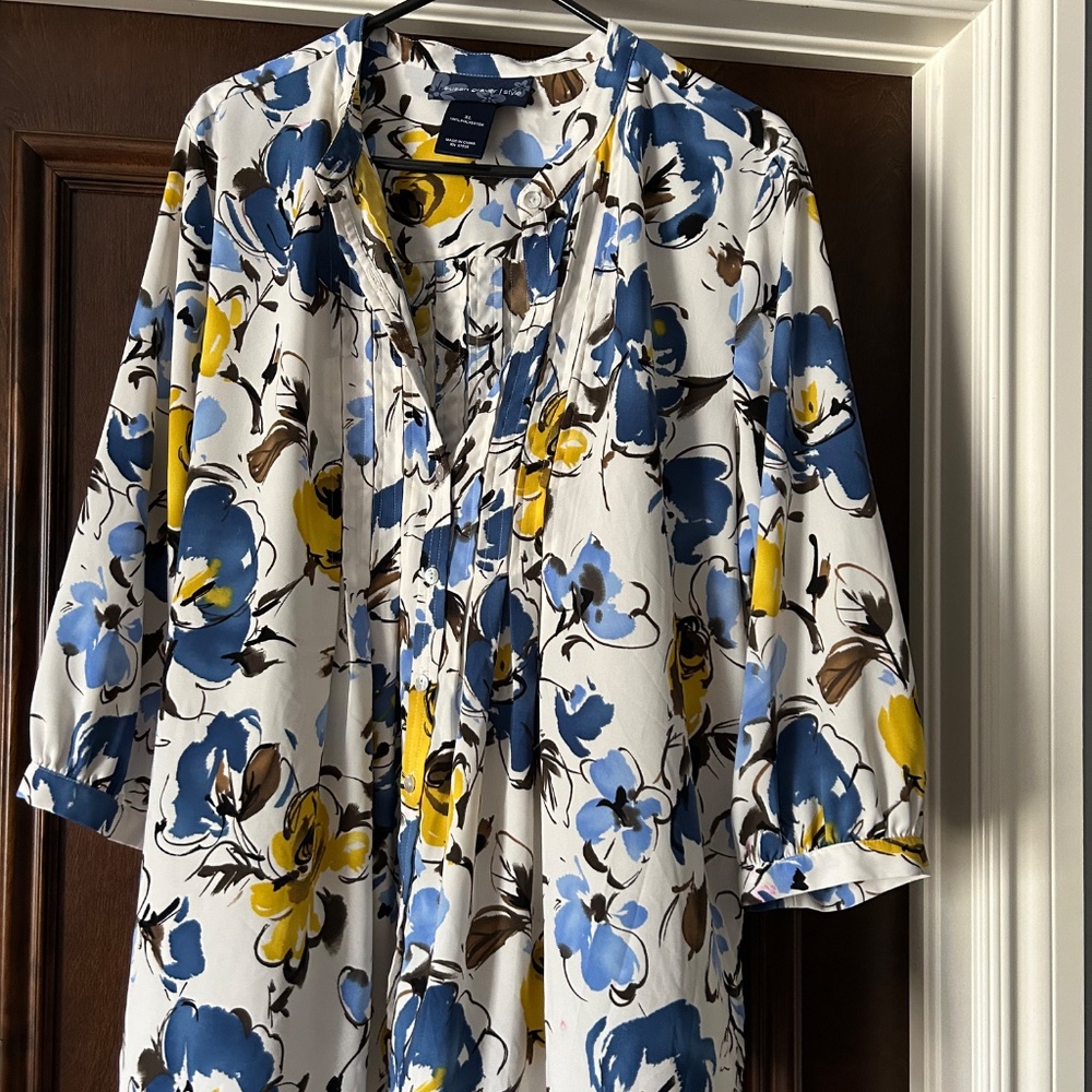 REALLY NICE! SUSAN GRAVER STYLE TUNIC / BLOUSE XL
